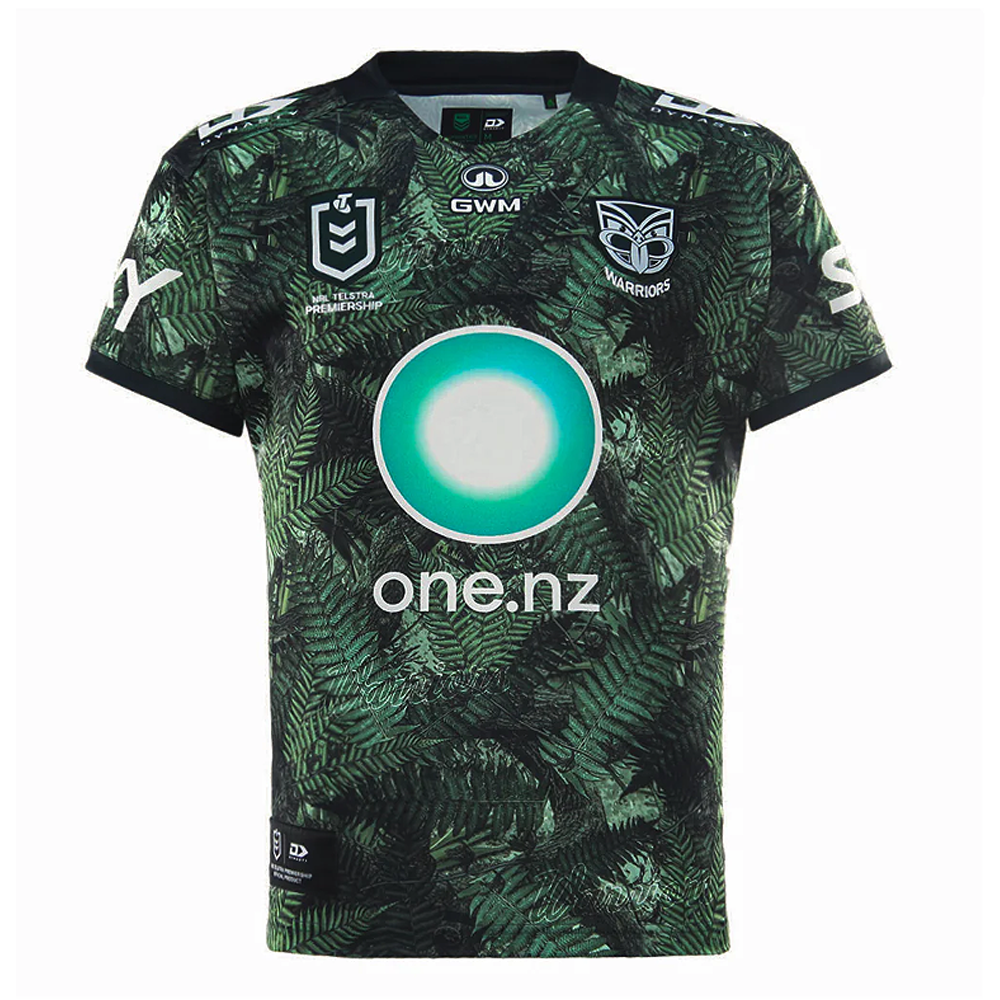 2026 New Zealand Warriors Mens Te Taiao Rugby Jersey – Green Replica Shirt