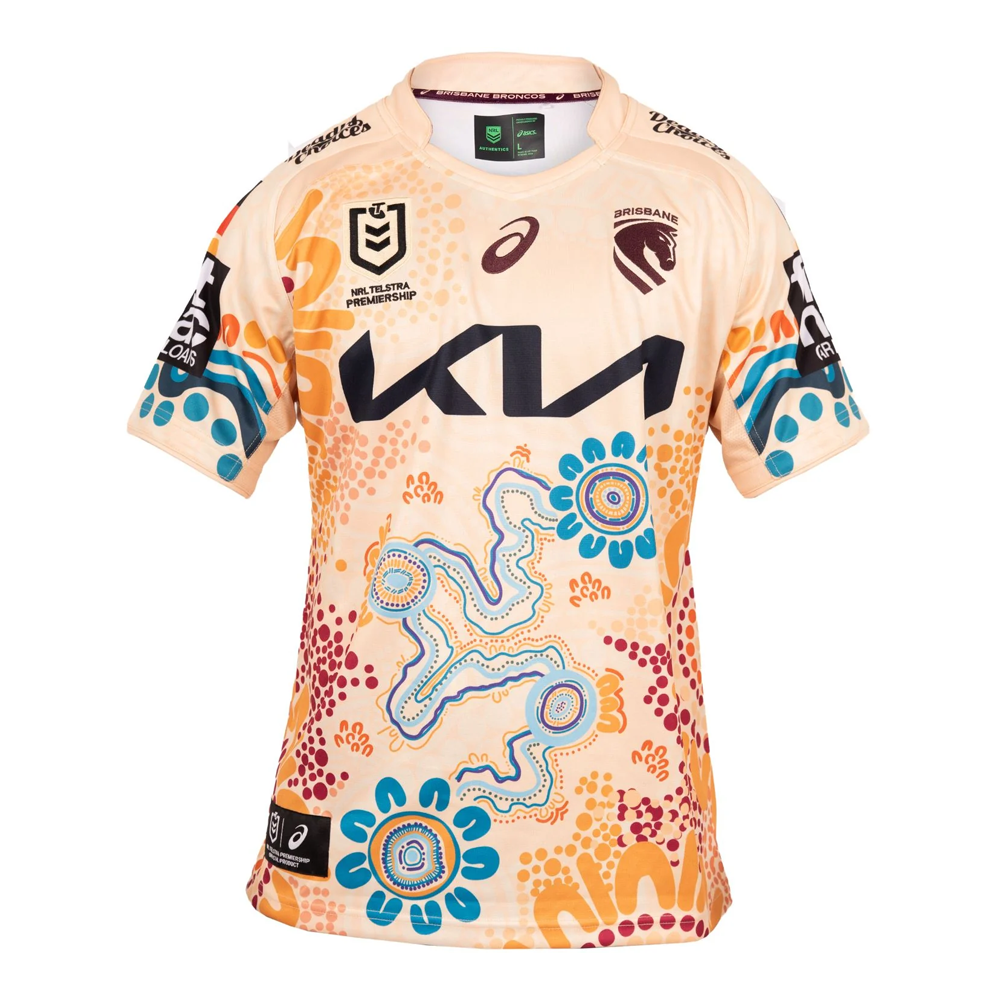Brisbane Broncos Mens 2026 Indigenous Rugby League Jersey – One Journey to The Other