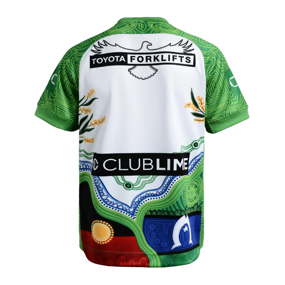 Canberra Raiders 2026 Mens Indigenous Rugby Jersey – Under Armour Green & White Replica Shirt