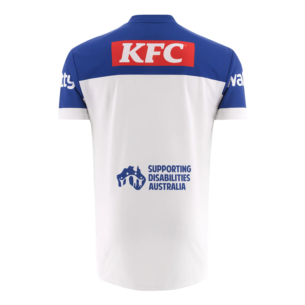 Canterbury-Bankstown Bulldogs Mens 2026 Home Rugby League Jersey – White & Royal Blue