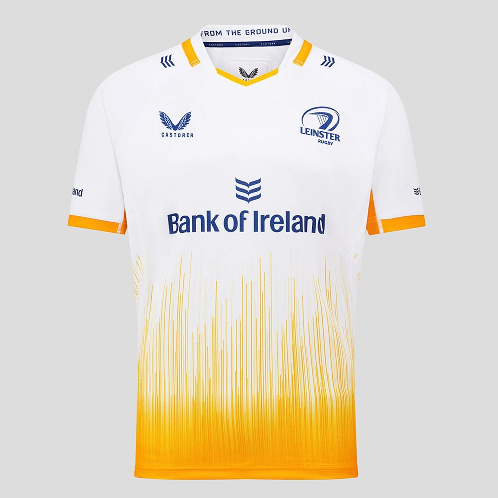 Leinster Rugby 2025/26 Alternate Jersey – Castore White & Gold Rugby Shirt