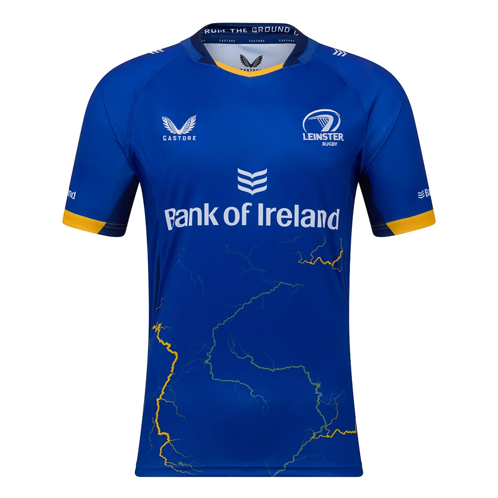 Leinster Rugby 2025/26 Adults Home Rugby Shirt – Castore Blue & Gold
