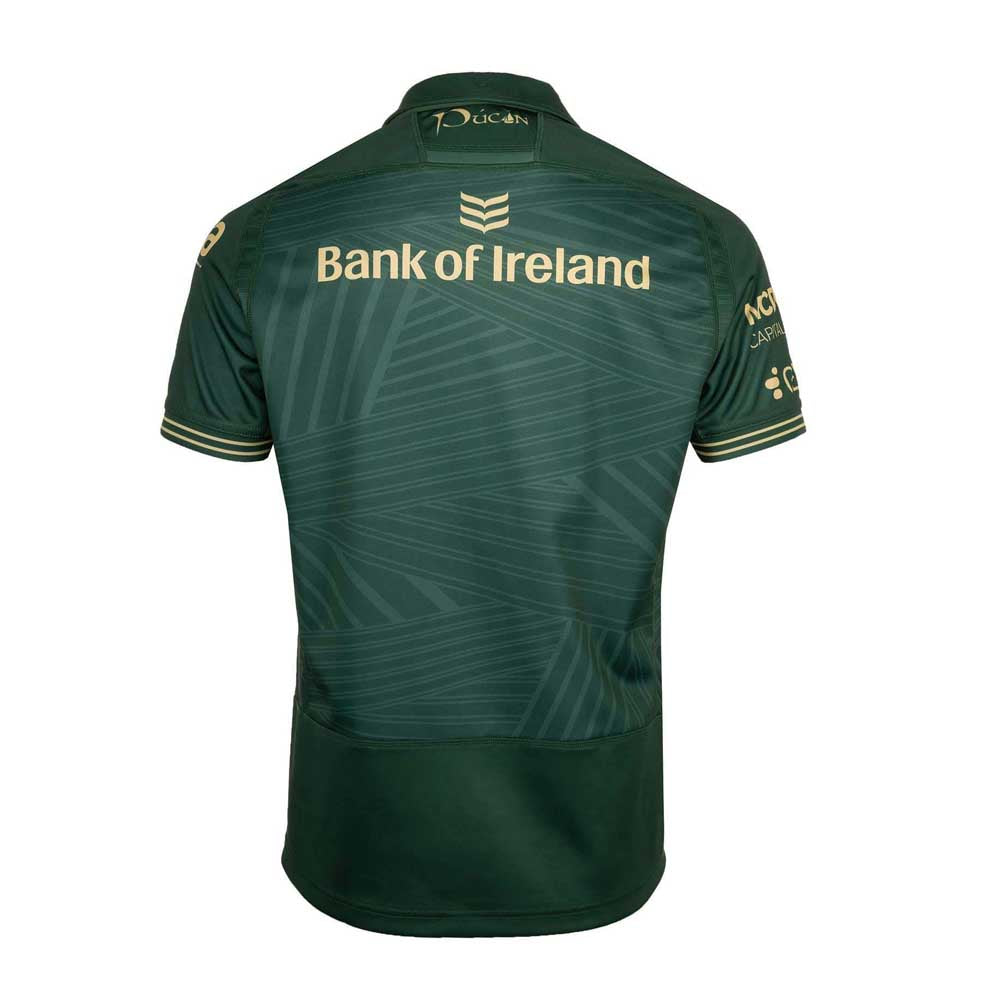 Connacht Rugby 2025/26 Men's Home Replica Jersey – Green & Gold 140th Anniversary Shirt