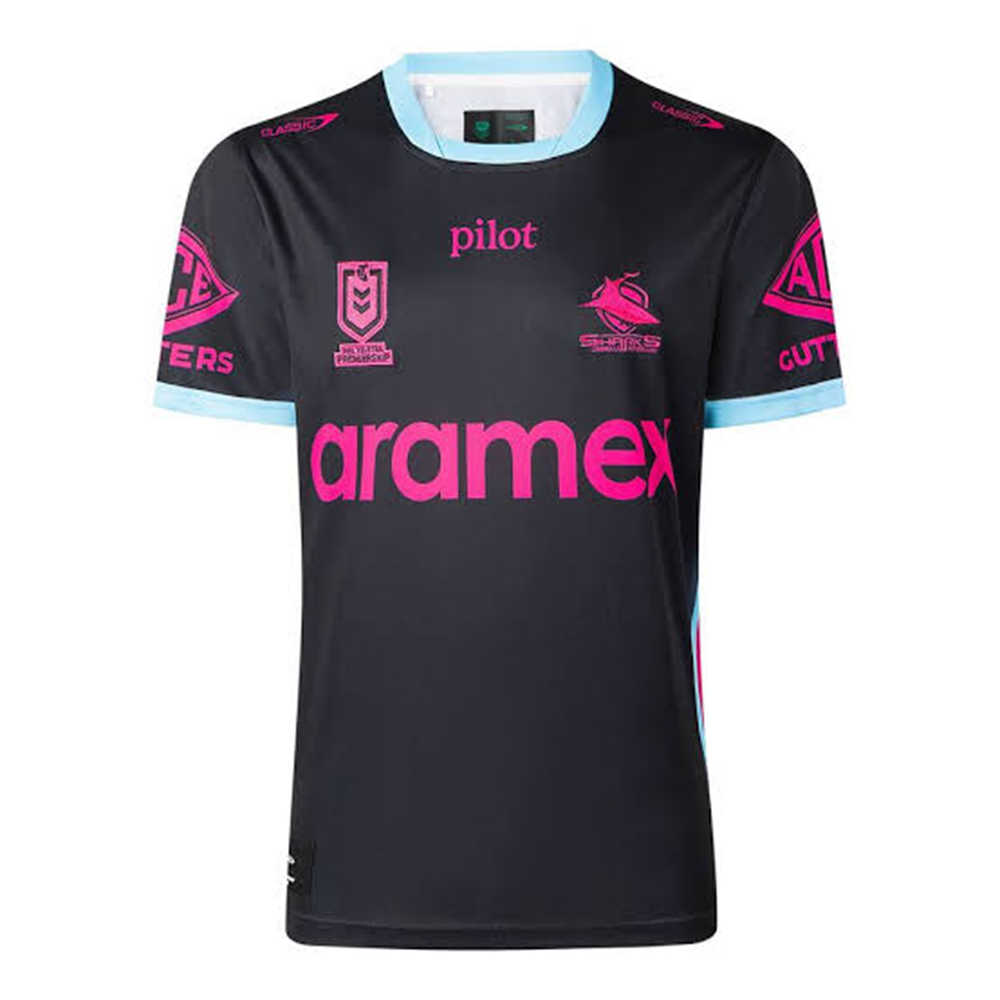 Cronulla Sharks 2026 Women in League Rugby Jersey – Black Pink Replica Shirt