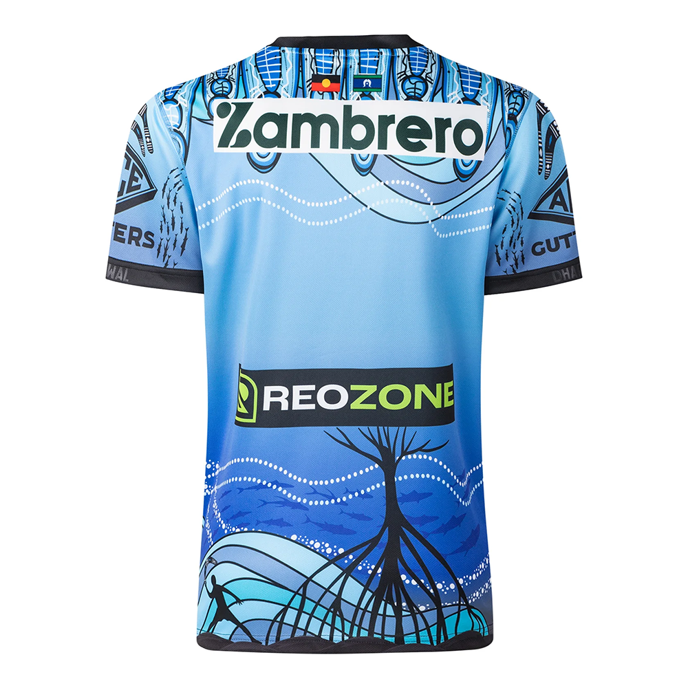 Cronulla Sharks Mens 2026 Indigenous Rugby Jersey – Blue Cultural Design Shirt