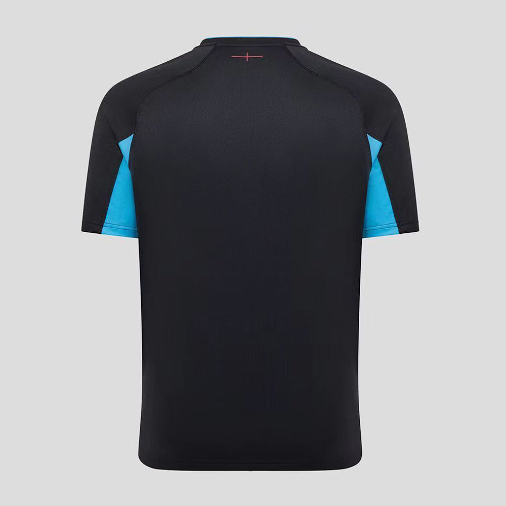 England Men's Alternate Rugby Shirt 2025–26 – Castore Black Replica Jersey