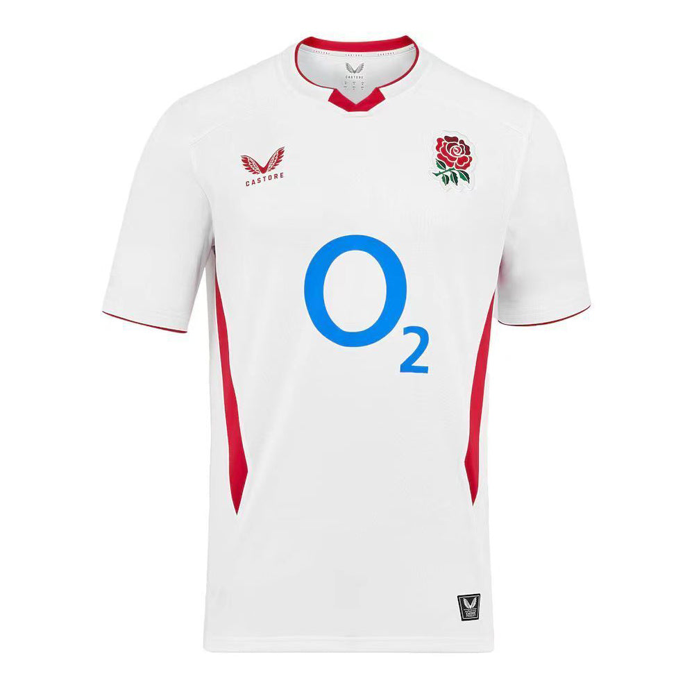 England Men's Home Rugby Shirt 2025–26 – Castore Replica Jersey