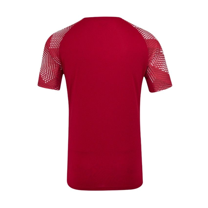 England Men's Pre-Match Rugby Shirt 2025–26 – Castore Red Training Top