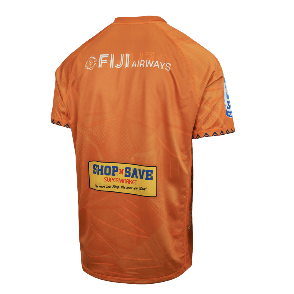 Fijian Drua 2026 Reversible Orange Training Rugby Jersey