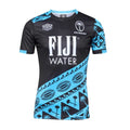 Fiji Rugby Men's 7s Pre-Match Jersey 2025–26 – Umbro Black & Blue Training Top