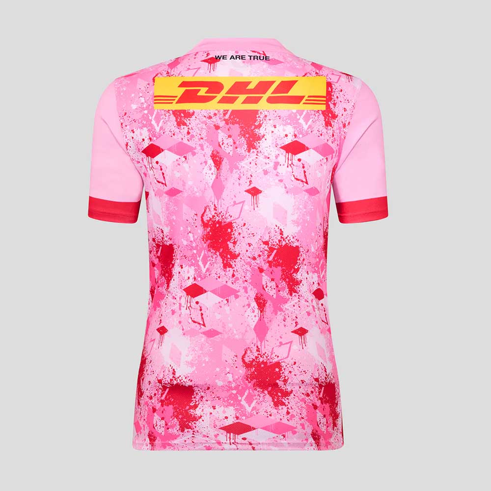 Harlequins Away Replica Rugby Shirt 2025-26 – Mens Pink Castore Jersey