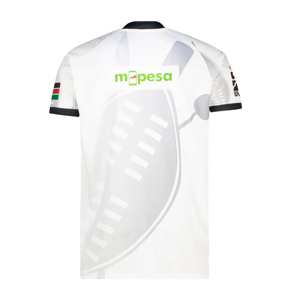 Kenya 7s 2025/26 Men's Away Replica Jersey – White Umbro Rugby Shirt