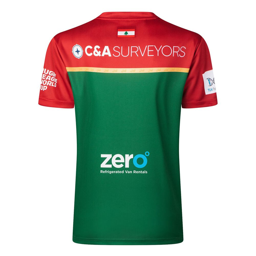 Lebanon 2026 Mens Rugby League World Cup Home Jersey