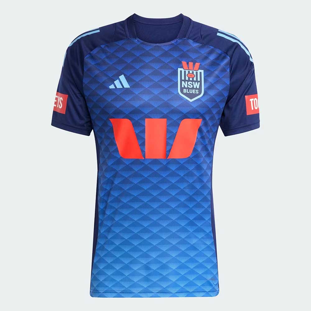 NSW Blues 2025 Navy Training Rugby Jersey – Mens Rugby Shirt