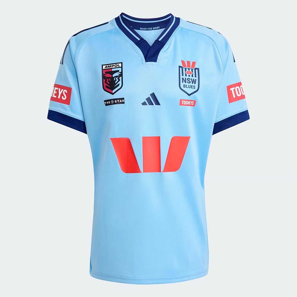 NSW Blues 2025 Men's Home Replica State of Origin Rugby League Jersey – adidas