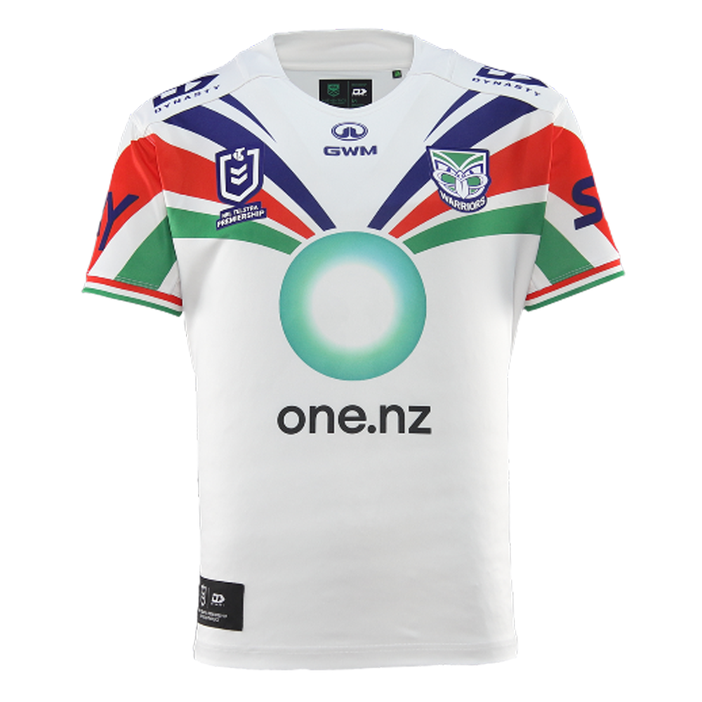 New Zealand Warriors Mens 2026 Away Rugby Jersey – White Replica Shirt