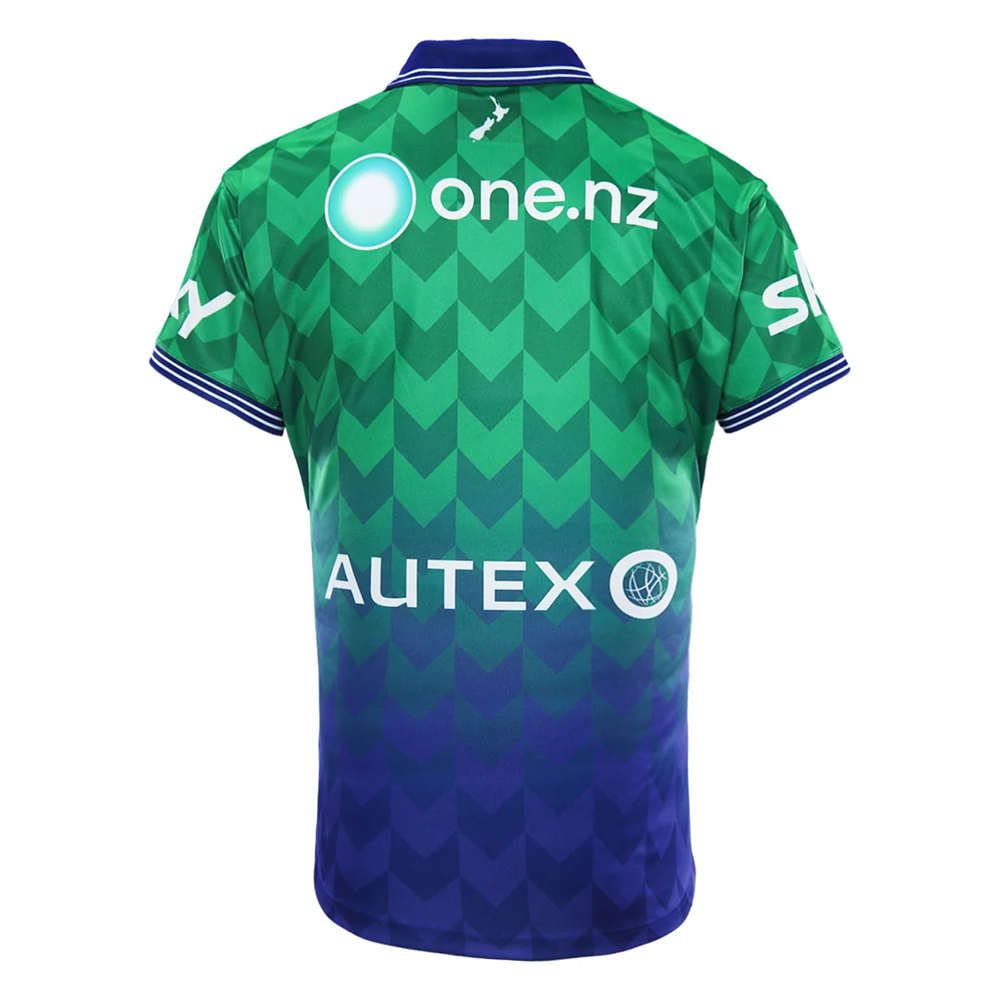 New Zealand Warriors Mens 2026 Pre-Season Rugby Jersey – Green & Blue Replica Shirt