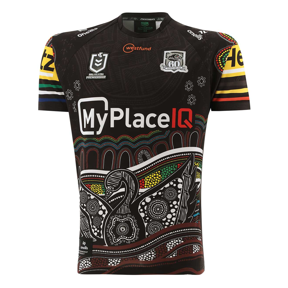 Penrith Panthers 2026 Men's Indigenous Rugby League Jersey – Black Cultural Artwork Edition