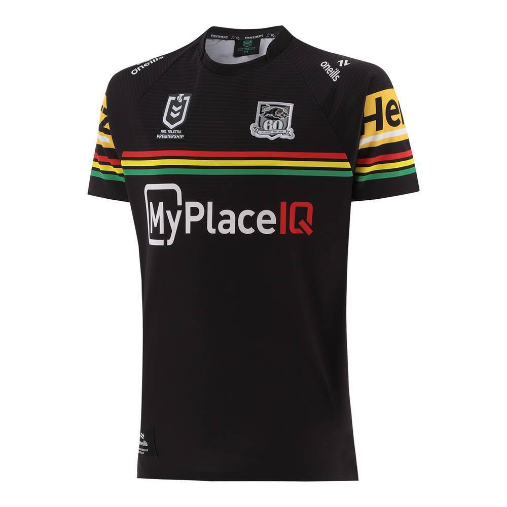 Penrith Panthers 2026 Men's Home Rugby League Jersey – Black 60th Anniversary Edition