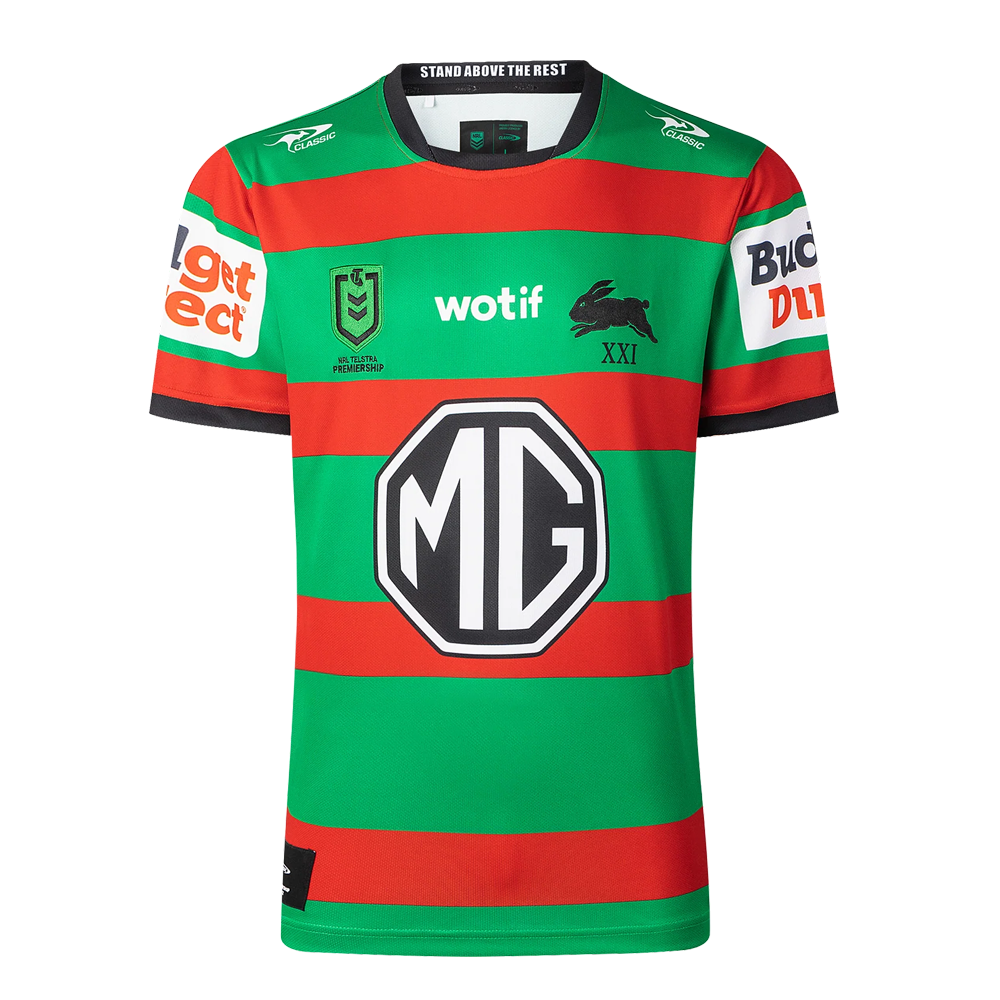 South Sydney Rabbitohs 2026 Men's Home Rugby League Jersey – XXI Premiership Edition