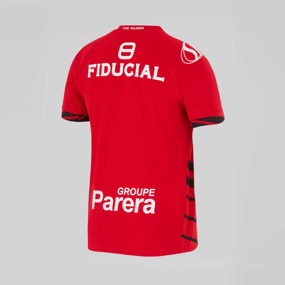 Stade Toulousain 2024/25 Men's Champions Cup Third Rugby Jersey – Red & Black Nike Shirt