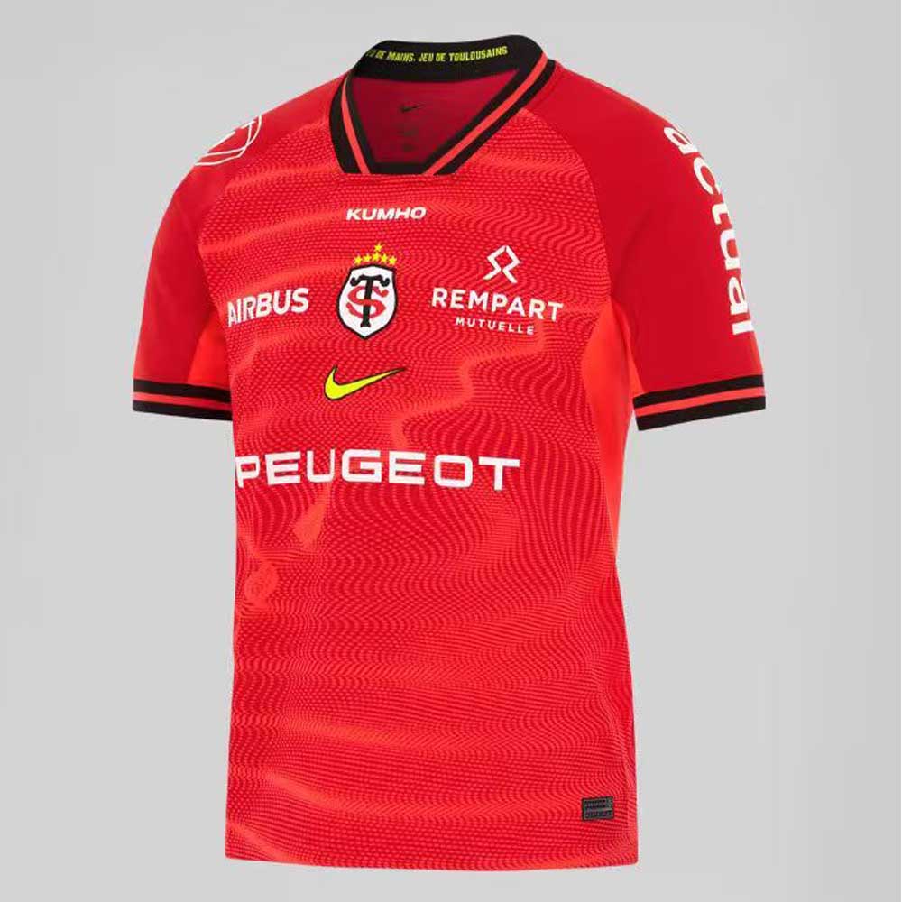 Stade Toulousain 2025/26 Champions Cup Third Replica Jersey – Nike Red Rugby Shirt