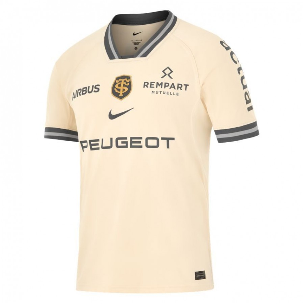 Stade Toulousain Capitolium Fourth Rugby Jersey 2025-26 – Mens Beige Replica Shirt
