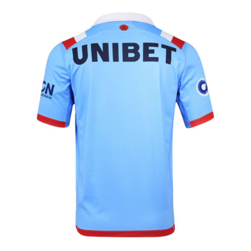 Sydney Roosters 2025 Men's ANZAC Rugby League Jersey – Bondi Blue