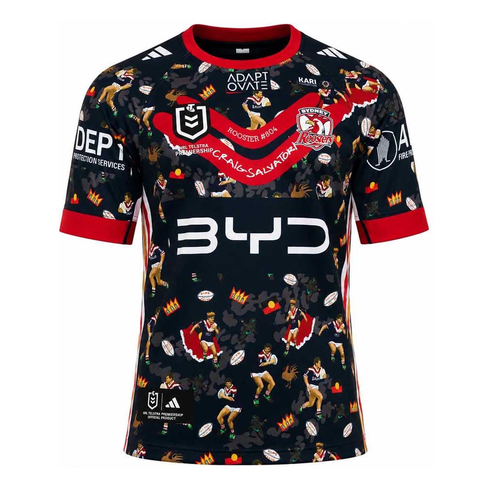 Sydney Roosters 2026 Men's Indigenous Rugby League Jersey – King Salvo Edition