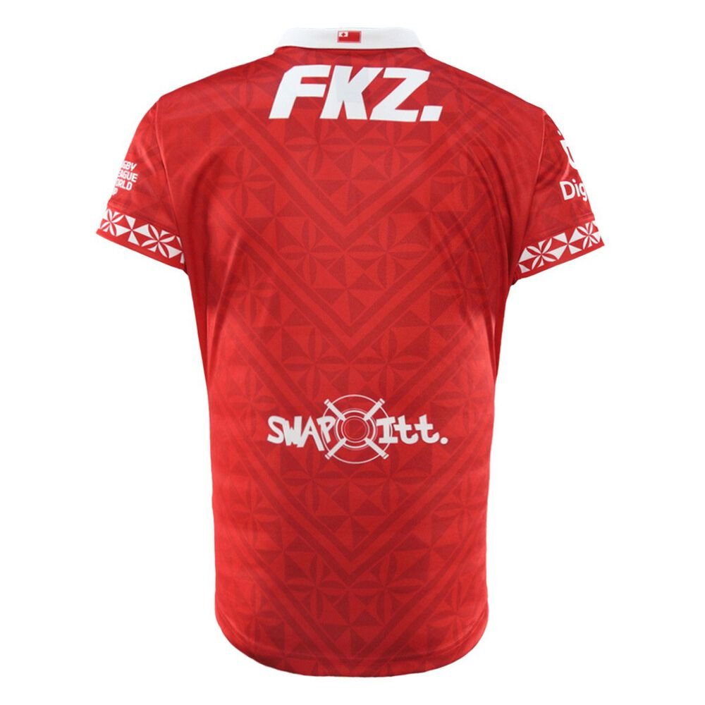 2026 Tonga Rugby League Replica Home Jersey | Red Rugby Shirt | HookRugby