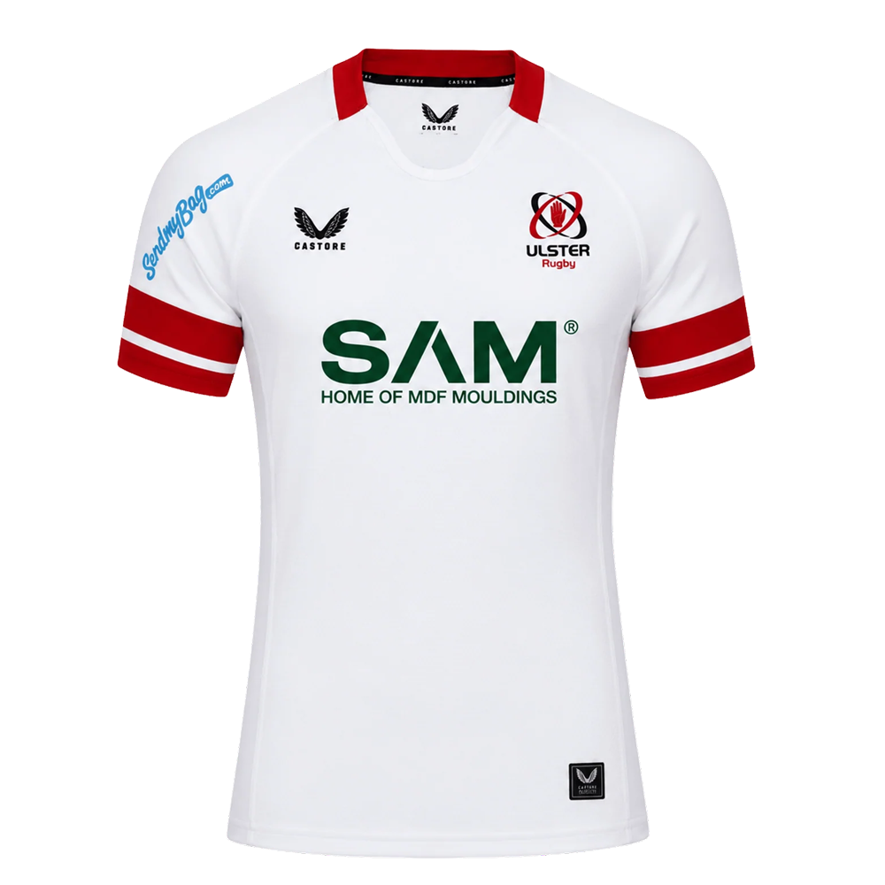 Ulster Rugby 2025/26 Pro Home Jersey – Castore White Rugby Shirt