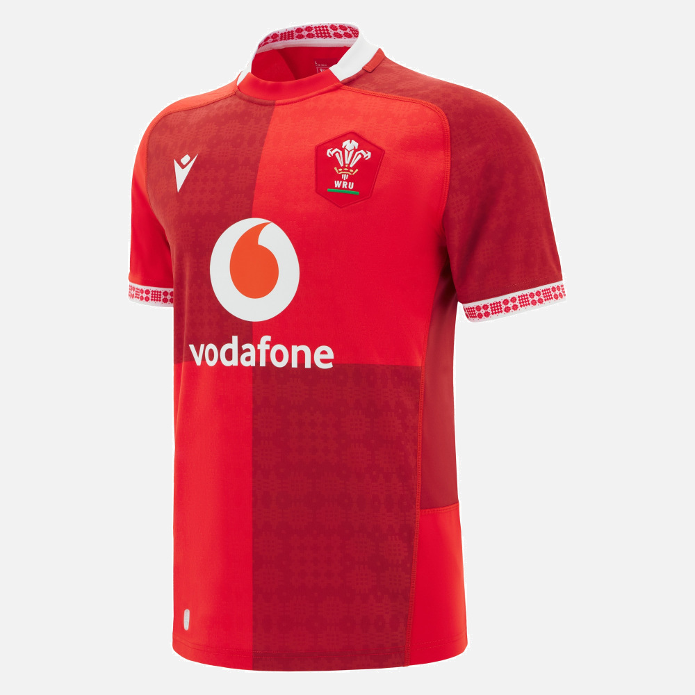 Wales Men's Home Rugby Shirt 2025–26 – Macron Replica Jersey