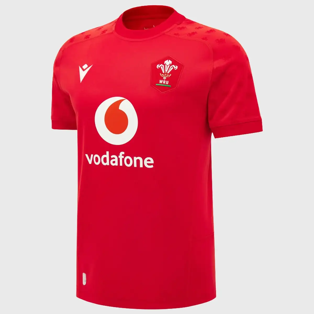 Wales Men's Home Rugby Shirt 2026–27 – Macron Replica Jersey